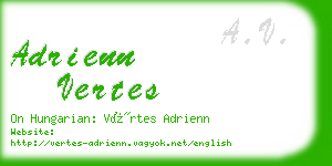 adrienn vertes business card